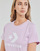 Textiel Dames T-shirts korte mouwen Converse Star Chevron Center Front Tee Pale / Amethist