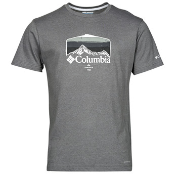 Textiel Heren T-shirts korte mouwen Columbia Thistletown Hills  Graphic Short Sleeve City / Grey / Heather, / Graphic