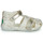 Schoenen Meisjes Sandalen / Open schoenen Kickers BIGFLO-2 Wit / Zilver
