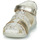 Schoenen Meisjes Sandalen / Open schoenen Kickers BIGFLO-2 Wit / Zilver