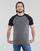 Textiel Heren T-shirts korte mouwen Superdry VINTAGE BASEBALL TEE Rich / Charcoal / Marl /  zwart