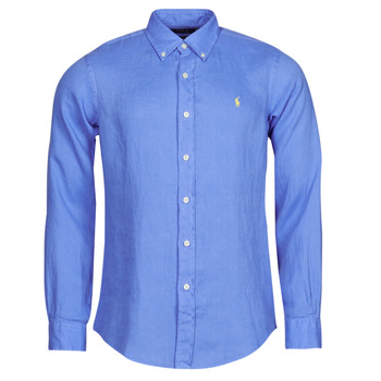 Textiel Heren Overhemden lange mouwen Polo Ralph Lauren Z221SC19 Blauw / Harbor / Island / Blauw