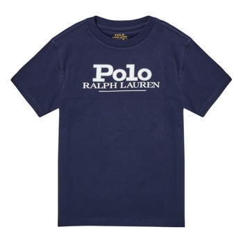 Textiel Jongens T-shirts korte mouwen Polo Ralph Lauren SOIMINE Marine