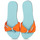 Schoenen Dames Leren slippers Havaianas YOU ST TROPEZ BASIC Orange / Blauw