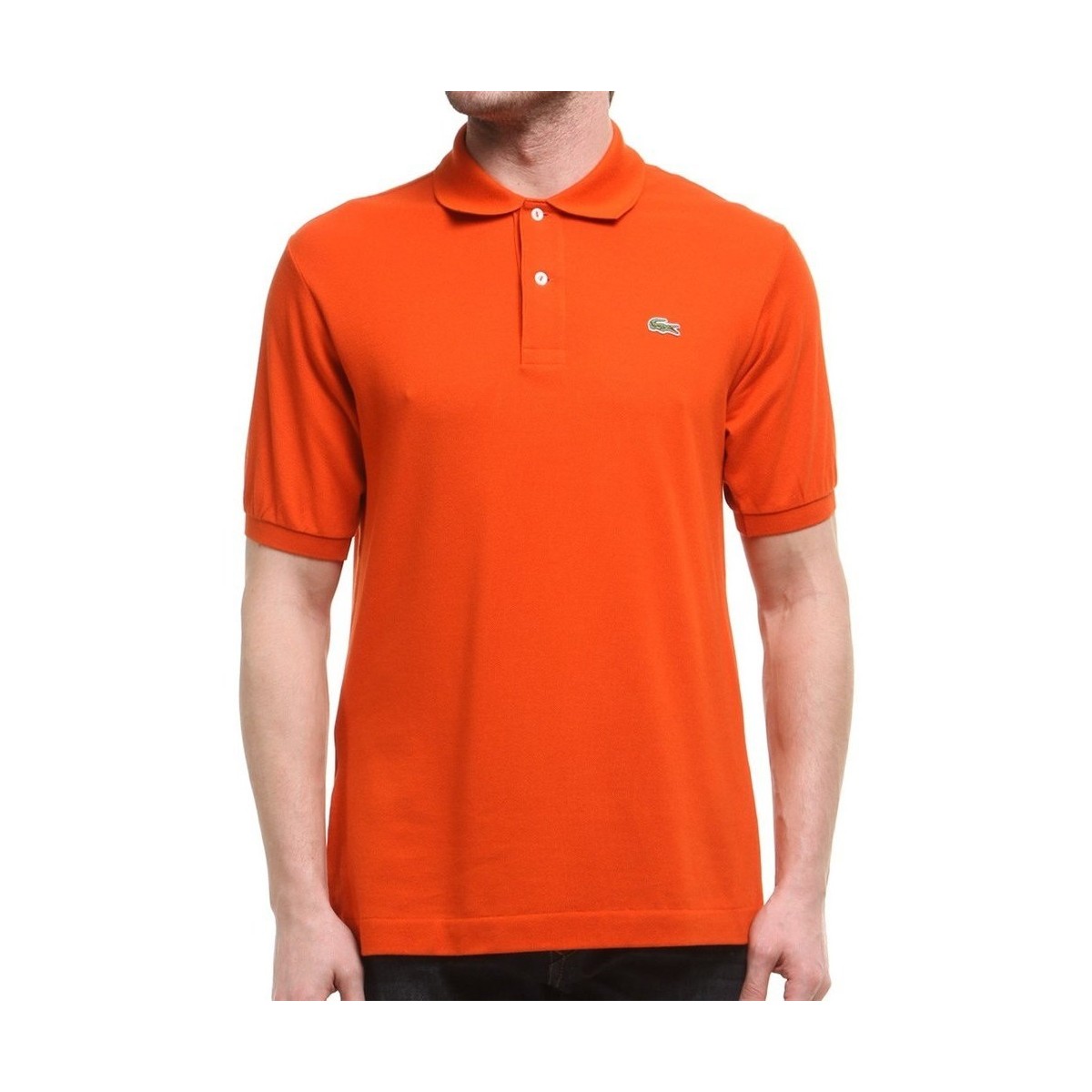 Textiel Heren T-shirts korte mouwen Lacoste L1212WU9 Orange
