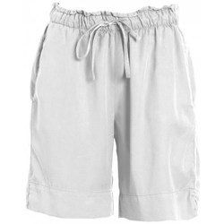 Textiel Dames Korte broeken / Bermuda's Deha Spodenki Damskie D43196 White Wit