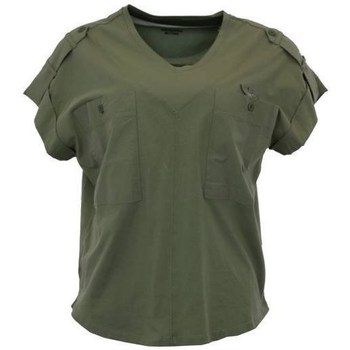 Textiel Dames T-shirts korte mouwen Aeronautica Militare TS1883DJ35939 Groen