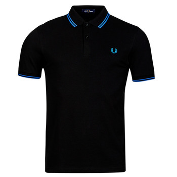 Textiel Heren Polo's korte mouwen Fred Perry TWIN TIPPED FRED PERRY SHIRT Zwart / Blauw