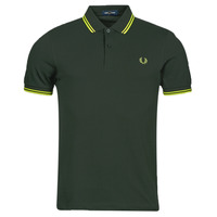 Textiel Heren Polo's korte mouwen Fred Perry TWIN TIPPED FRED PERRY SHIRT Groen / Geel