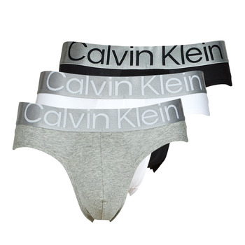 Ondergoed Heren Slips Calvin Klein Jeans BRIEF X3 Zwart / Grijs / Wit