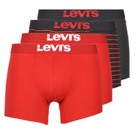 Ondergoed Heren Boxershorts Levi's SOLID BASIC X4 Rood / Zwart
