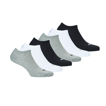 Ondergoed Socks Puma PUMA SNEAKER X6 Zwart / Grijs / Wit