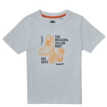 Textiel Jongens T-shirts korte mouwen Timberland TOULOUSA Wit