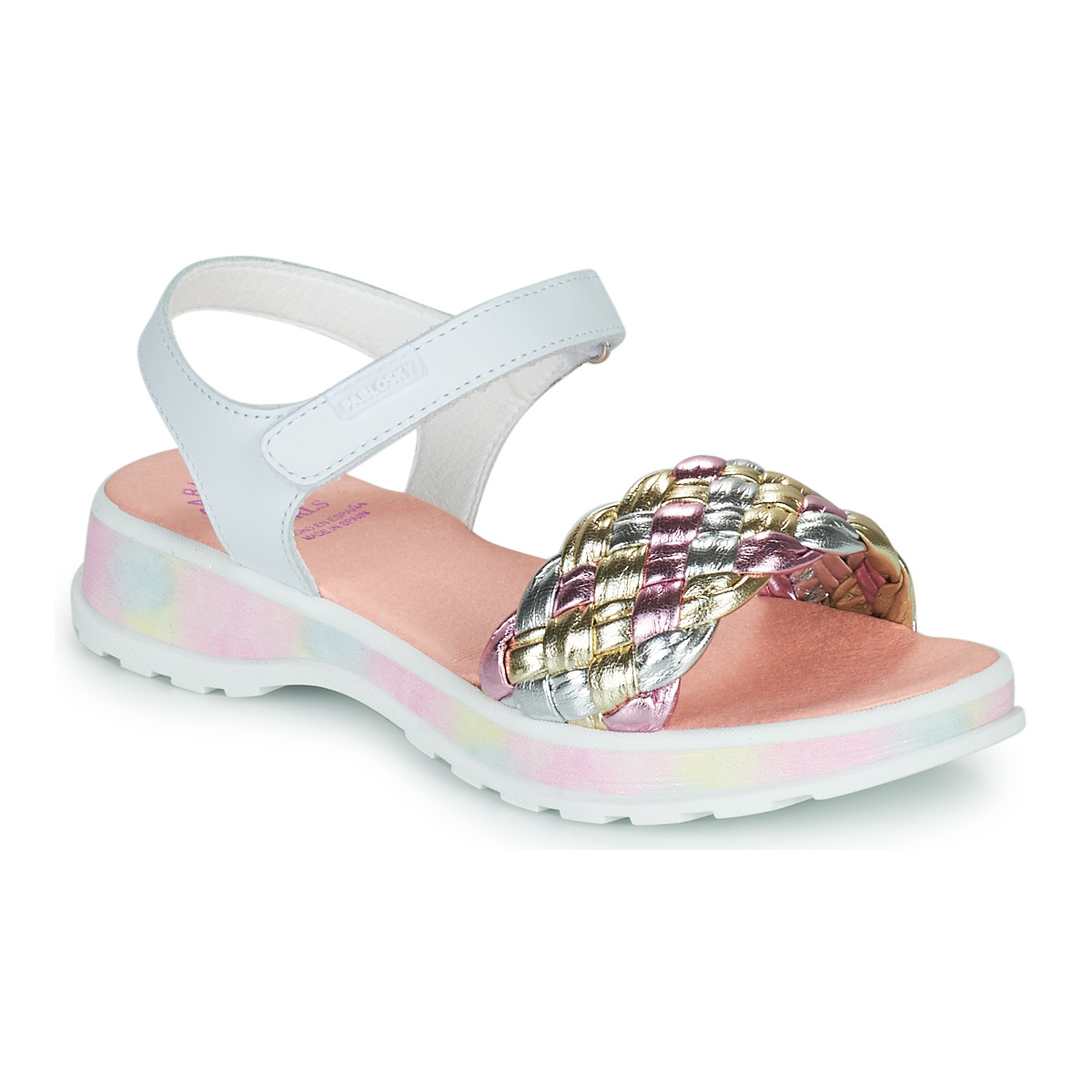Schoenen Meisjes Sandalen / Open schoenen Pablosky TOREN Wit / Multicolour
