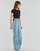 Textiel Dames Bootcut jeans G-Star Raw Deck ultra high wide leg Blauw / Clair