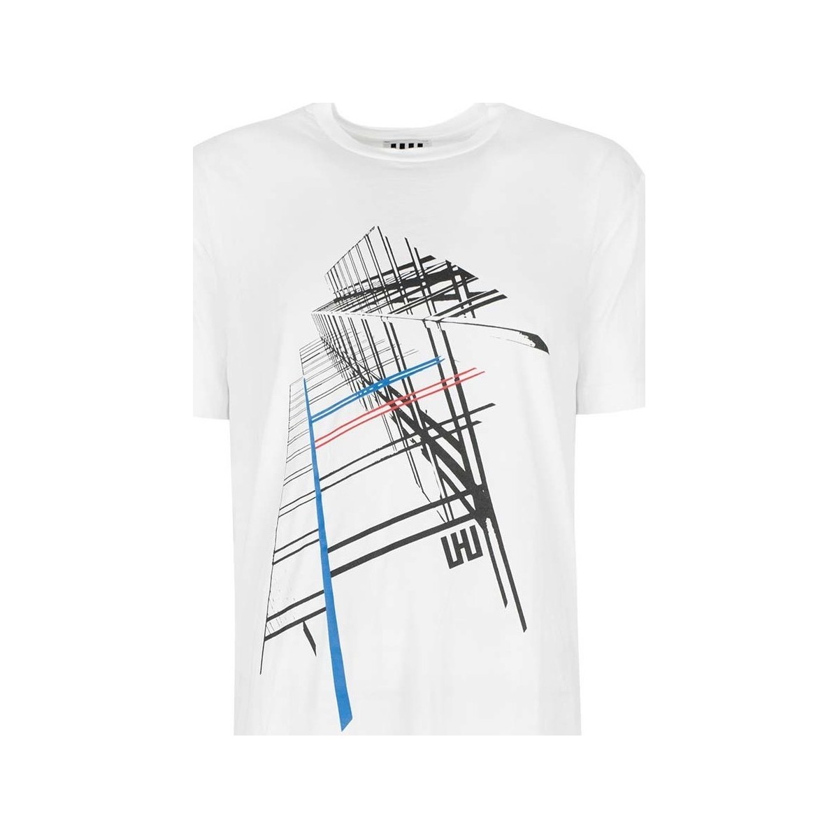 Textiel Heren T-shirts korte mouwen Les Hommes URG820P UG814 | Oversized T-Shirt Wit