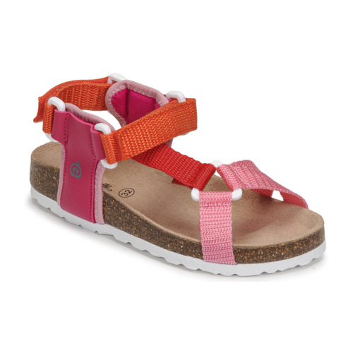 Schoenen Meisjes Sandalen / Open schoenen Citrouille et Compagnie PISTOCHE Oranje-rose-paars