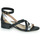Schoenen Dames Sandalen / Open schoenen Casual Attitude COUTIL Zwart / Zilver