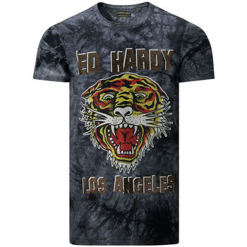 Textiel Heren T-shirts korte mouwen Ed Hardy - Los tigre t-shirt black Zwart
