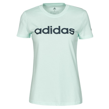 Textiel Dames T-shirts korte mouwen adidas Performance LIN T-SHIRT Ijs / Mint / Legend / Ink