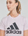 Textiel Dames T-shirts korte mouwen adidas Performance BL T-SHIRT Almost / Roze /  zwart