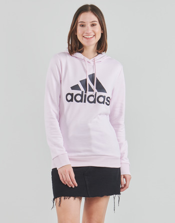 Textiel Dames Sweaters / Sweatshirts adidas Performance BL FT HOODED SWEAT Almost / Roze /  zwart