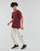 Textiel Heren T-shirts korte mouwen adidas Performance FI 3 Stripes Tee Shadow / Rood