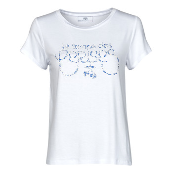 Textiel Dames T-shirts korte mouwen Le Temps des Cerises LILIA Blauw