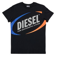 Textiel Jongens T-shirts korte mouwen Diesel MTEDMOS Zwart