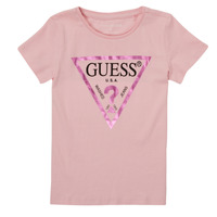 Textiel Meisjes T-shirts korte mouwen Guess CANCI Roze