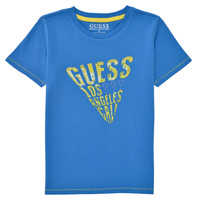 Textiel Jongens T-shirts korte mouwen Guess GEMEE Blauw