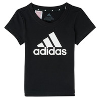 Textiel Meisjes T-shirts korte mouwen adidas Performance FIORINE Zwart