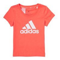 Textiel Meisjes T-shirts korte mouwen adidas Performance ANICKE Roze