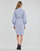 Textiel Dames Korte jurken Lauren Ralph Lauren ESSIEN-LONG SLEEVE-DAY DRESS Marine / Wit