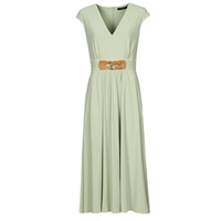 Textiel Dames Lange jurken Lauren Ralph Lauren VATRIZIA-SHORT SLEEVE-DAY DRESS Groen / Pale