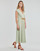Textiel Dames Lange jurken Lauren Ralph Lauren VATRIZIA-SHORT SLEEVE-DAY DRESS Groen / Pale