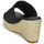 Schoenen Dames Leren slippers Refresh 79785-NEGRO Zwart