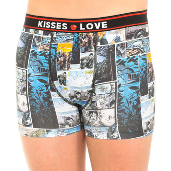 Ondergoed Heren Boxershorts Kisses And Love Boxer Bisous & Amour Multicolour