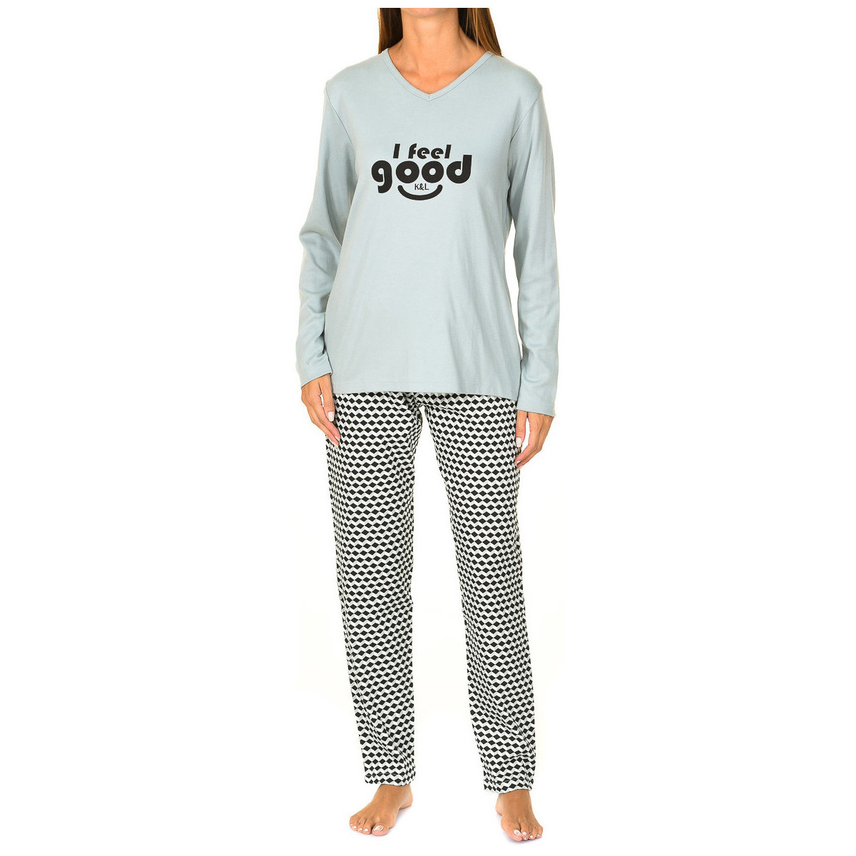 Textiel Dames Pyjama's / nachthemden Kisses&Love KL45156 Groen