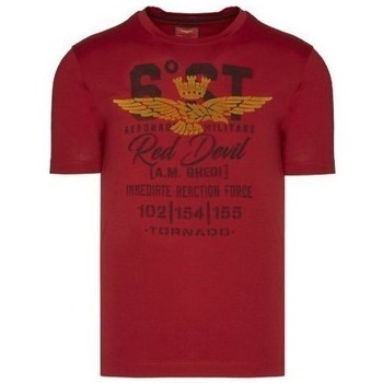 Textiel Dames T-shirts korte mouwen Aeronautica Militare TS1906J492 Rouge