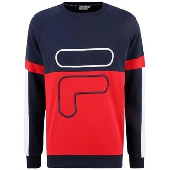 Textiel Heren Sweaters / Sweatshirts Fila Ponto Blocked Crew M Bleu marine, Rouge