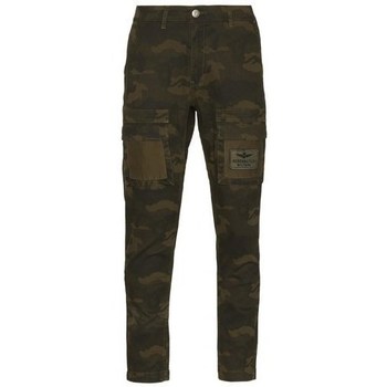 Textiel Heren Broeken / Pantalons Aeronautica Militare PA1457CT2899 Olive