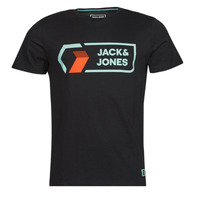 Textiel Heren T-shirts korte mouwen Jack & Jones JCOLOGAN Zwart