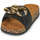 Schoenen Dames Leren slippers Spot on F00393-AM Zwart
