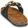 Schoenen Dames Leren slippers Spot on F00393-AM Zwart