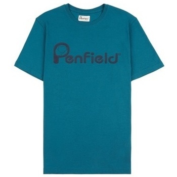 Textiel Heren T-shirts korte mouwen Penfield T-shirt  Bear chest print Blauw