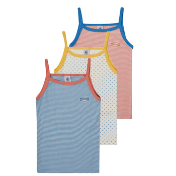 Textiel Meisjes Mouwloze tops Petit Bateau ZEA Multicolour