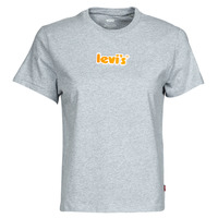 Textiel Dames T-shirts korte mouwen Levi's WT-GRAPHIC TEES Rups / Poster / Logo / Starstruck / Heather / Grey