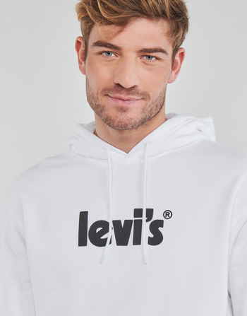 Levi's RELAXED GRAPHIC PO Poster / Hoodie / Wit