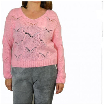 Textiel Dames T-shirts & Polo’s Dinovo Scollo  V Intarsiato Roze